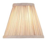 6" Luxury Round Tapered Lamp Shade Cream Pleated Organza Modern Elegant Drum