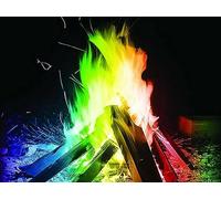 6 Magic Powder Fire Coloured Bonfire Neon Flames Sachet Mystical Camping Happy Pit Glow Log Burner (6)
