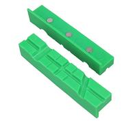 6" Magnetic Multi Grove Soft face Jaws Pads for Bench Vice Non Marking Green