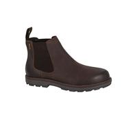 (6) Men WOODLAND Brown Waxy Leather Waterproof Twin Gusset Dealer Boot Rubber Sole