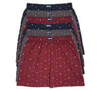 6 Men's Cotton Boxer, Model: 6 pairs Button Fly 01, 3X Large (15.5 In)