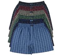 6 Men's Cotton Boxer, Model: 6 pairs Button Fly 06, 3X Large (15.5 In)