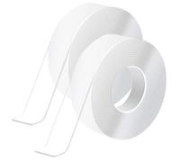 6 Meters, 2 Rolls Nano Double Sided Tape Heavy Duty,Extra Strong Transparent Mounting Tape,Reusable for Photo Carpets and Posters(6Metre x 2cm x 2mm)