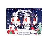 6 Mini Gonk Christmas Crackers, Festive Table Decorations, Christmas Tree Crackers, Christmas Gonk Decorations, Small Novelty Crackers