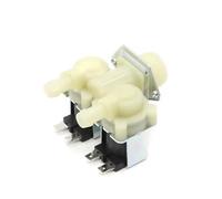 6 Minutes To 12mm One in Two Out Double Way Solenoid Valve Washing Machine Normally Closed Water Inlet Valve DC12V AC220V(DC12V)