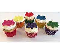 6 Mixed Colours Sugar "Happy Birthday" Cake Decorations- Edible, Unique and Made with Love in The UK!