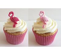 6 Mixed Sugar Flamingos- Gorgeous, Edible & Handmade with Love in The UK!