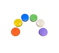 6 Mixed Tempera Colour Tablets + Lids Painting Home, School, Art & Design Blocks + Storage Case, Paint, Watercolour, Diameter 57 mm x 19 mm, Black