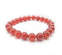 6 Mm 8mm10mm 12mm 14mm Natural Stone Carnelian Round Beads Red Agat Bracelet For Women