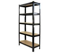 Monster Racking T-rax Heavy Duty Shelving Units, Black, 75Cm W, 30Cm D, Set Of 6, Black