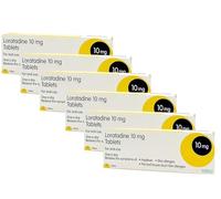 6-Month Supply Loratadine Hayfever & Allergy Relief 10mg Tablets (30x6) - Non-Drowsy, One-A-Day Formula for 180 Tablets of Year-Round Allergy and Hayfever Relief