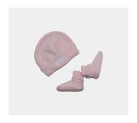 (6 Months, Pink ) Hugo Boss Baby Knit Boots Caps Set 1-6 Months