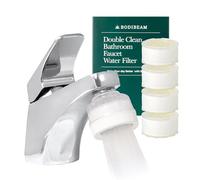 [6 Months Set] Water Filter for Sink Faucet and Replacement Set, Sink Water Filter, Vitamin C Gel, NSF Certified - Removes Impurities, Chlorine and Rust - Skin Hydration, Made in Korea