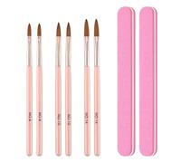 6 Nail Pens, 2 Nail Files, Apply Nail Brush, Reusable, Stroke Painting, DIY Artistic Nail Painting Props.