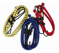 6 NEW BUNGEE STRAPS CORDS SET HOOKS ELASTICATED ROPE CORD CAR BIKE LUGGAGE TIE