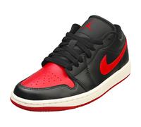 NIKE Nike Women's Air Jordan 1 Low UNC Basketball Shoe, Black/Gym Red-sail, 6 UK