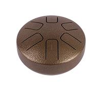 6 Notes 3.8-inch Mini Steel Tongue Drum Hand Pan Drum Zen Drum Percussion Instrument with Drumsticks for Beginner Musical Education Concert Mind Healing Yoga Meditation
