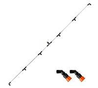 6 Nozzles Metel Boom Wand with 1/4", Sprayer Boom Equipped with Two Types Nozzles, Durable Metal Rods, Wide-Coverage Agricultural & Lawn Spray Attachment for Tractors/UTVs