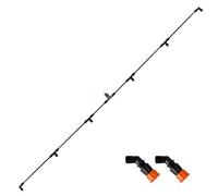 6 Nozzles Poly Boom Wand with 1/4" Brass Fitting, ATV sprayer Boom, Wide-Coverage Agricultural & Lawn Spray Attachment for Tractors/UTVs