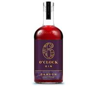 6 O'clock Gin - Damson Gin - Rich and Spicy, Fruity Gin, 70cl