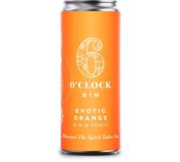6 O'clock Gin - Exotic Orange Gin & Tonic - Can of G&T with Premium Spiced Gin, Orange & Tonic Water (250ml)