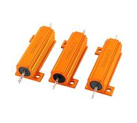 6 Ohm +/- 5% 50W Rose Gold Tone Aluminum Housed Wirewound Resistors 3 Pcs (6 Ohm +/- 5% 50W Resistencias bobinadas en aluminio con tono de oro rosa de 3 W Specialised accessories