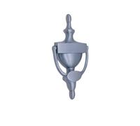 6" or 8" Victorian Solid Brass Urn Door Knocker - Satin Chrome (8")