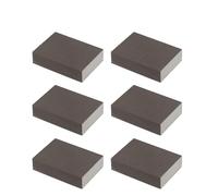6-Pack 120-1000 Grit Washable Sanding Sponge Blocks, Double-Sided Reusable Wet Dry Polishing Pads for Wood, Metal, Paint and Plastic