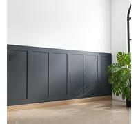 Pre-Cut MDF Wall Panelling Strips - 120cm x 10cm | Smooth Premium MDF Boards for DIY Wall Panels, Wainscoting & Feature Walls | Easy Install, Paintable Wood Panels for Home & Office - Pack of 6