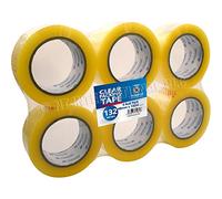 6 Pack 132M Meters Per Roll CLEAR Packing Tape 48 mm Wide 72086C