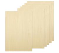 6 Pack 18 x 12 x 1/4 Inch Basswood Sheets Plywood Board, 6mm Unfinished Basswood for Laser Cutting, Painting, Pyrography, Wood Engraving, Wood Burning, Architectural Models
