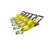 6 Pack 2" x15' Ratchet Strap Tie Down 5000LB J Hook