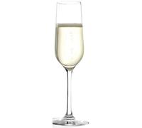 6-Pack 200 ml Lead-Free Crystal Glass Champagne Flutes, Clear Drinking Glasses