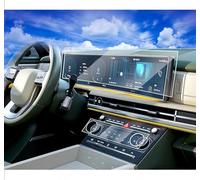 6 Pack 2026 2025 Hyundai Santa Fe Screen Protector is a Continuous and AC Climate Film for Hyundai Santa Fe SE SEL XRT Limited Calligraphy Hybrid Dual 12.3 Inch Plastic Screen Protector