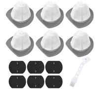 6 PACK 2033 Replacement Filter Compatible with Bissell Featherweight Stick Lightweight Bagless Vacuum Cleaner 20331, 20333, 20334, 20336, 20339, 2033M,6 Mesh Filter 6 Foam Filters, Replace No.1611508