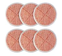 6 Pack 2124,2039A 2307 23157 20391 20399 Mop Pads Heavy Scrub,Compatible for Bissell,Spinwave Hard Cleaners(Orange)