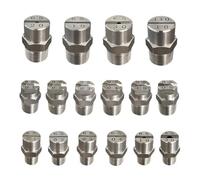 6-Pack 25°/40°/50°/65°/80°/95°/110 Degrees 304 Stainless Steel Fan-Shaped Nozzle Head - 0.66-3.6mm Hole Diameter Suitable for high-Pressure Cleaners 1/2 2.8mm(0.11in) 65°