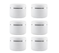 6 Pack 250ml Empty White Plastic Round Jars Bottles with Inner Liners and Screw Lid Refillable Makeup Cosmetic Jars for Face Cream Eye Shadow Lip Balm Lotion Storage Container