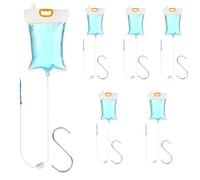 6 Pack 3.5L Plant IV Water Bag Automatic Plant Drip Watering Bags - Indoor Outdoor Self-Watering System with Adjustable Flow|Durable & Water-Saving Plant Watering Kit Set