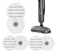 6 Pack 3897A Rotating Steam Mop Pads Reusable Wave Pattern Pads Replacement Compatible with SmartSteam Bissell SpinWave Scrubbing Steam Mop 3897A 3712C 3712W