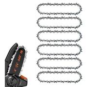 6 Pack 4 Inch Chainsaw Chain 1/4" Pitch .043" Gauge 28 Drive Links | Semi-Chisel Chain Saw Chains for Oregon, Stihl, Husqvarna, Poulan, Craftsman, Greenworks and More Chainsaw Brands