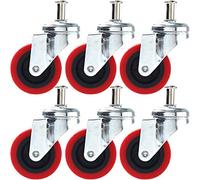 6 Pack 50mm Up to 150KG Swivel Castor Wheel Creeper Service Cart Stool Post Mount, Creeper for Furniture Trolleys Castor, Appliances