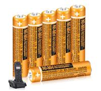 6 Pack 550mAh HHR-55AAABU AAA NI-MH Rechargeable Batteries for Panasonic 1.2V BT Gigaset Cordless Phones