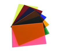 6 Pack 5x7" Colored Acrylic Translucent Sheets Easy to Cut for DIY Art Projects,Crafting,Display Project,Signs,Painting,Laser Cutting 2.8mm Thick Plastic Plexiglass Panel Fluorescent neon Acrylic
