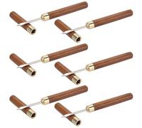 6 Pack 6.4" Ice Picks with Safety Cover,Pick Tool for Breaking Ice Ice Dispenser for Bartending, Ice Hockey Shaving, Bar, Banquet, Camping