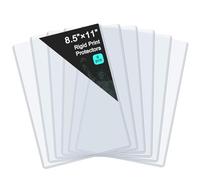 6 Pack 8.5" x 11" Rigid Print Protectors, Rigid Sheet Protectors - Durable PVC Document Protectors, Plastic Sleeves for Photos, Prints, and Menu Covers Document Holder Birth Certificate Protector