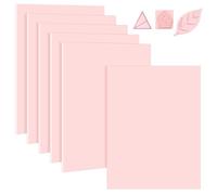 6 Pack 8''x10'' Pink Rubber Stamp Carving Blocks Soft Carving Blocks for DIY Stamp Making, Printmaking, Art Projects Craft Supplies for Beginners & Professionals