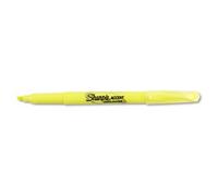 Sharpie Accent Pocket Highlighters, Chisel Tip, Fluorescent Yellow, 12 Count