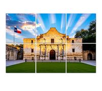 6 Pack Acoustic Foam Panels Sound Proofing Alamo Texas Acoustic Wall Panel Soundproofing for Livingroom Nursery Room 180x120cm Home Decor