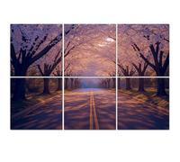 6 Pack Acoustic Foam Panels Sound Proofing Cherry blossom neighborhood Acoustic Wall Panel Soundproofing for Livingroom Nursery Room 180x120cm Home Decor